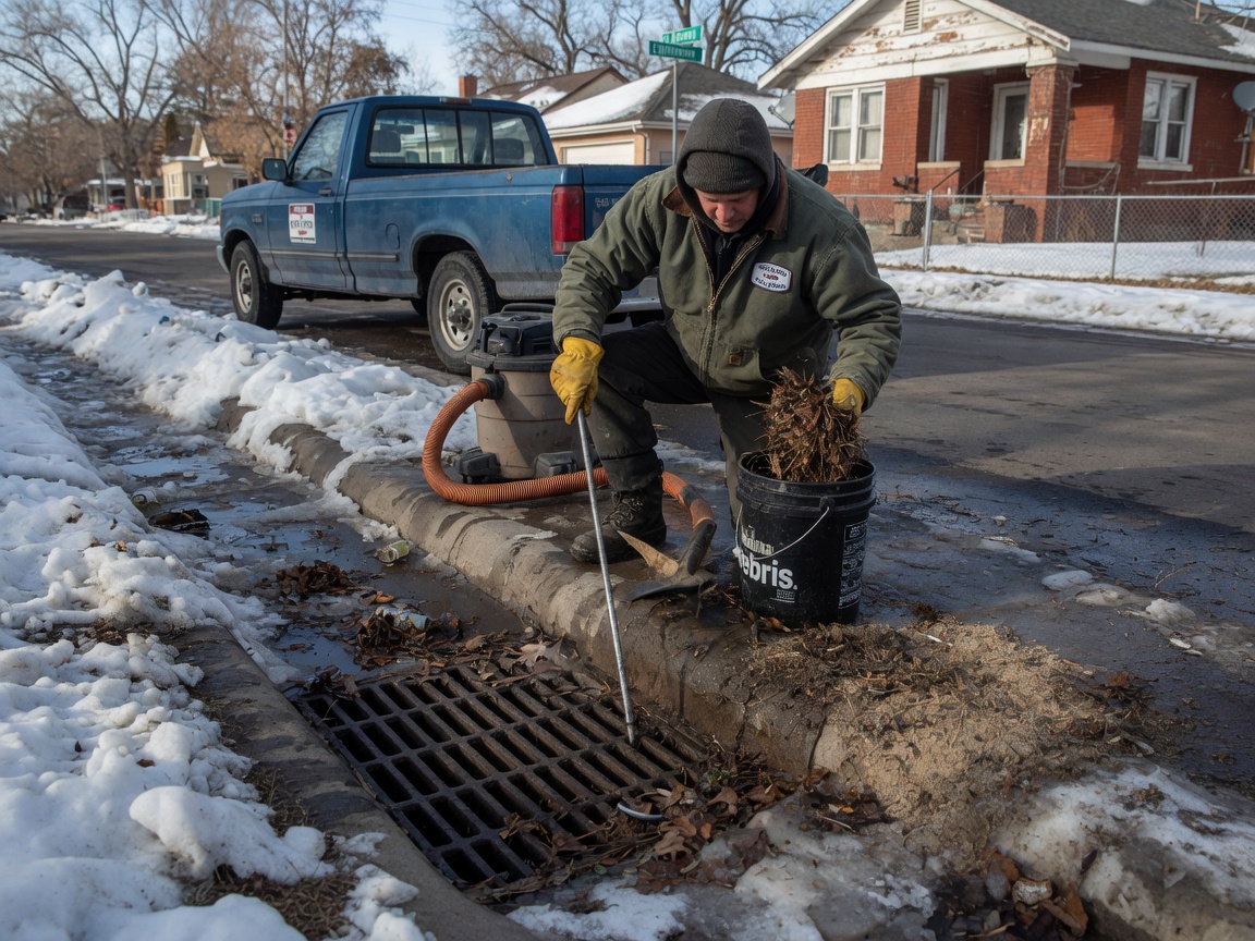 Preparing Outdoor Drains Before Spring Snowmelt in Englewood