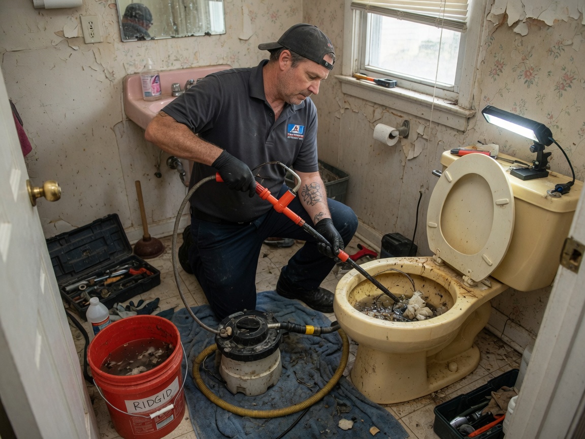 Clogged Toilet Drain in Englewood, CO